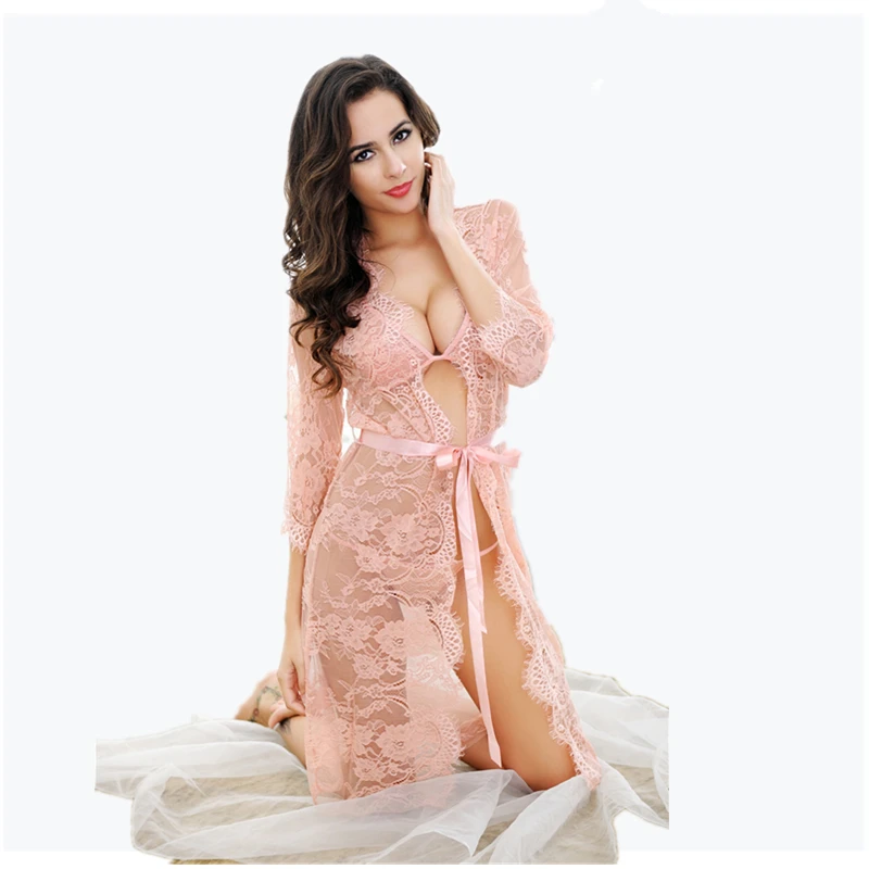 Сексуальное женское нижнее белье сексуальное ночная рубашка кружевное