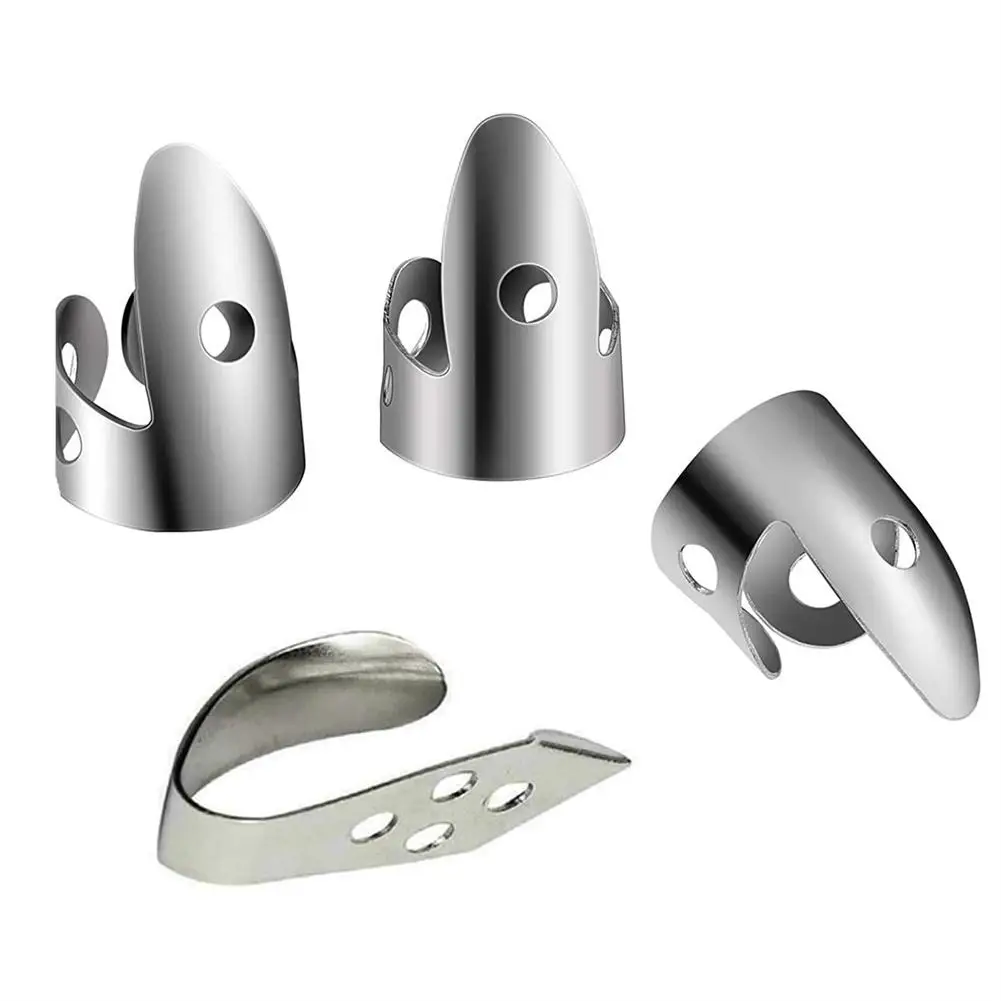 

1 Set Metal Forefinger Finger Picks Plectrums For Guitar Banjo Ukulele Guitarra Accessories Parts Stringed Musical Instruments