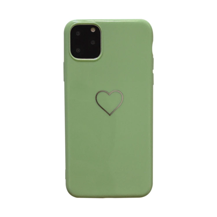 Однотонные силиконовые пары простое любовное сердечко чехлы для iphone XR X XS Max 6 6S 7 8