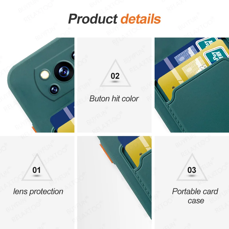 card slot phone case for xiaomi poco x3 pro nfc pokox3 nfc 3x pocco little x3pro x 3 silicone shockproof protector cover fundas free global shipping