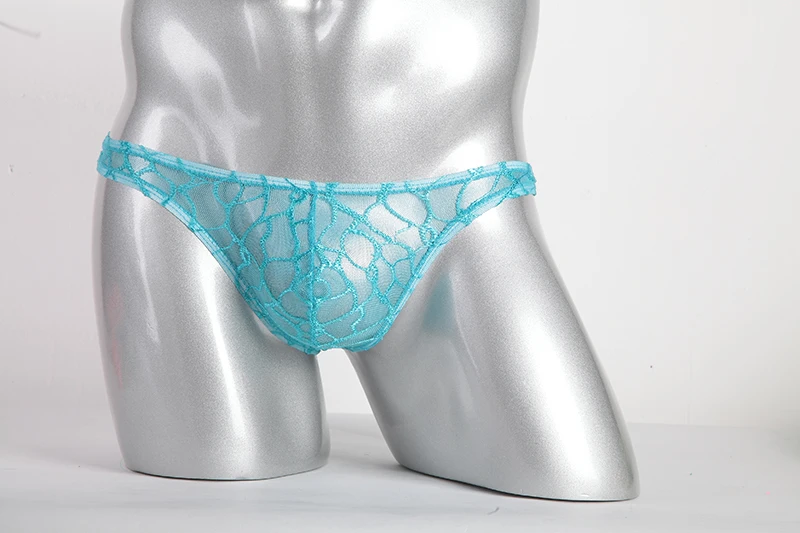 Мужское нижнее белье сексуальные кружевные трусики танга прозрачные с Т