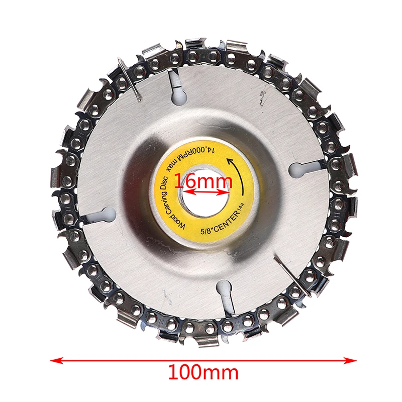 

1 Pcs Good Quality 4 Inch Grinder Disc And Chain 22 Tooth Fine Abrasive Cut Chain For 100/115 Angle