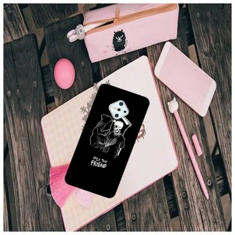 

LJHYDFCNB Funny Bone Skull Soft Cover Phone Case For Vivo X9 9s 20 Plus Y97 83 75 71 69 V15 V17 V5 S