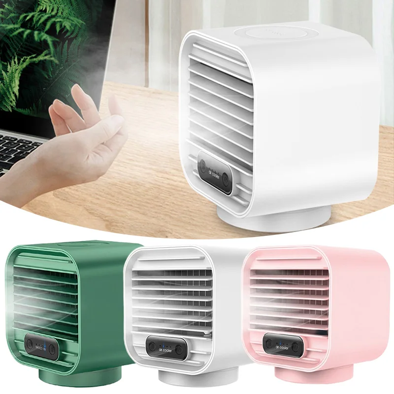 

Portable Electric Fan Air Cooling Humidifier Desktop Table Fan USB Rechargeable Quiet Nano Spray for Office Home Air Conditionin