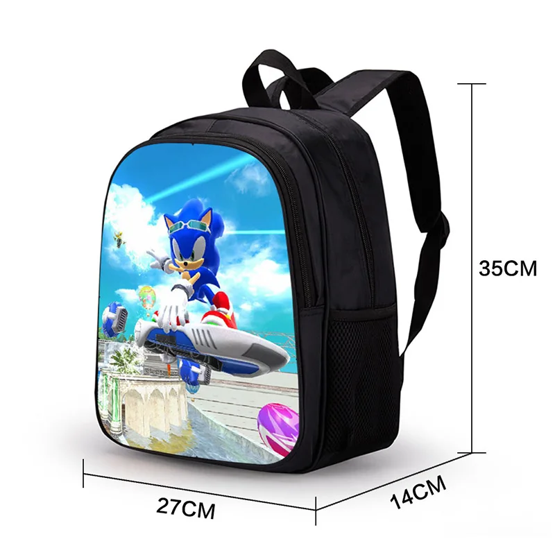 3D Аниме Mochila Sonic рюкзак с ежом школьные сумки для девочек-подростков маленький рюкзак для детей рюкзак на молнии рюкзак для ноутбука