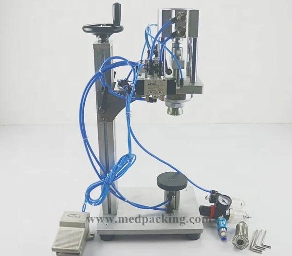 

LTX-80 Pneumatic Perfume Capping Machine Cosmetics Bottle Capping Machine