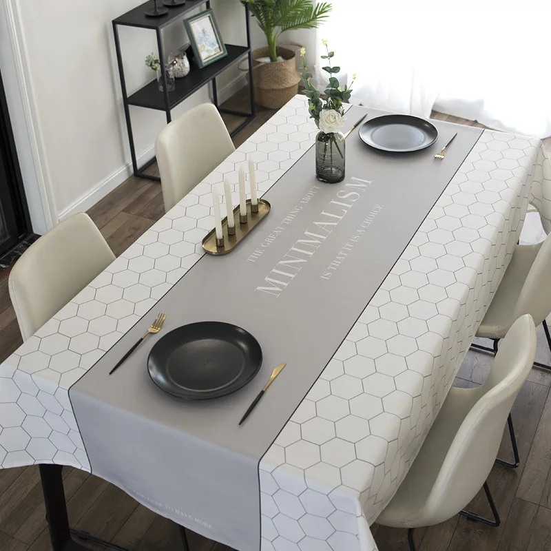 Влагостойкая скатерть маслостойкая Скатерть Толстая прямоугольная свадьба стол