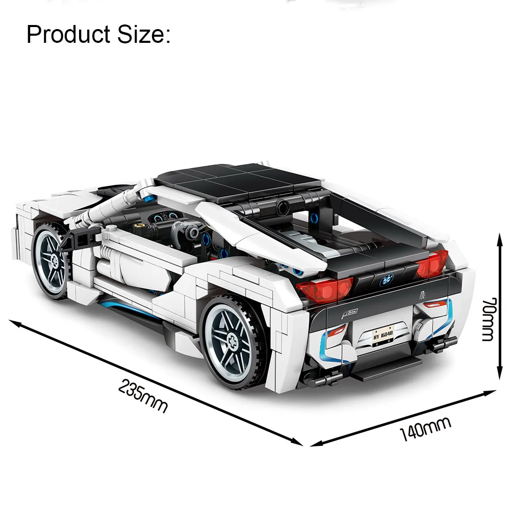 625 шт. город Скорость тянуть обратно гоночный автомобиль строительные блоки