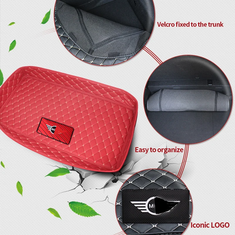 Автомобильный коврик для багажника отделка заднего отделения ящик хранения MINI