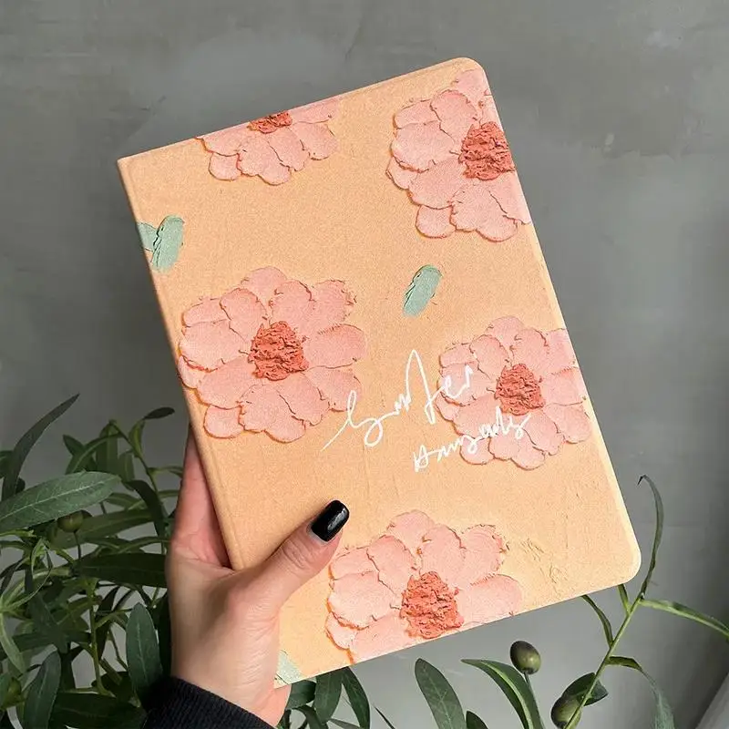 

Vintage Oil Flower Case for iPad Air 4 2020 10.5 Air 3 Cover 10.2 2021 Pro 11 Case Air 2 9.7 Mini 5 Funda Ins Shell for Ipad 9.7