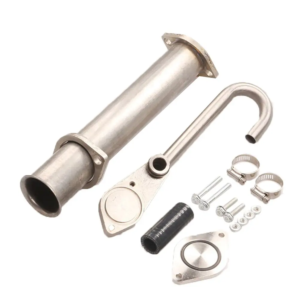 6.0L EGR клапанная труба комплект обход и удаление авто для Ford F250 F350 F450 03-07 POWERSTROKE Diesel