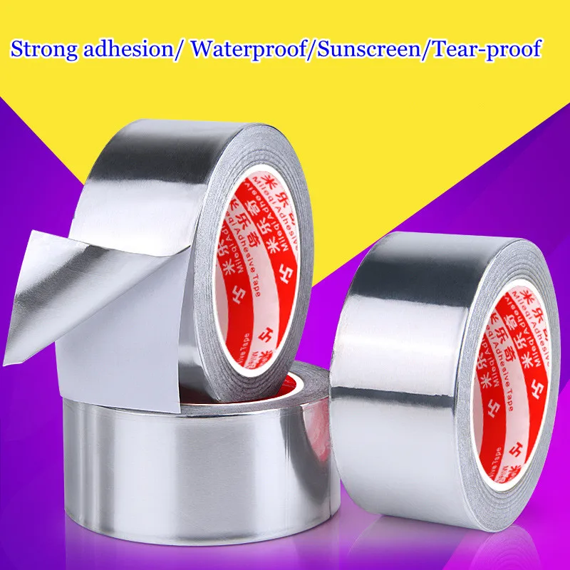 

2m Waterproof Air Conditioning Pipes Refrigerators Moisture Dust and Oil Proof Heat Insulation Foil Tape
