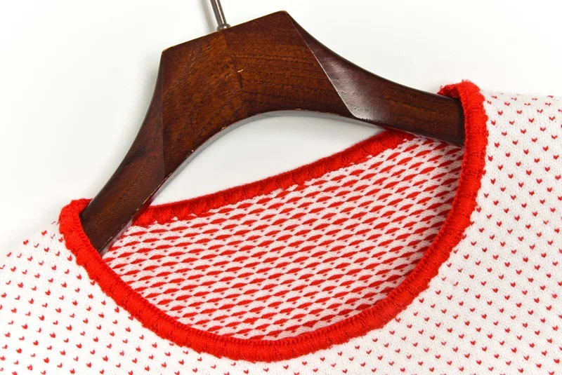 Cute Women knit Sweater 2019 Autumn Winter Cartoon Dog Jacquard Polka Dot Round Neck Knit Top Pullover Casual Jumper | Женская одежда