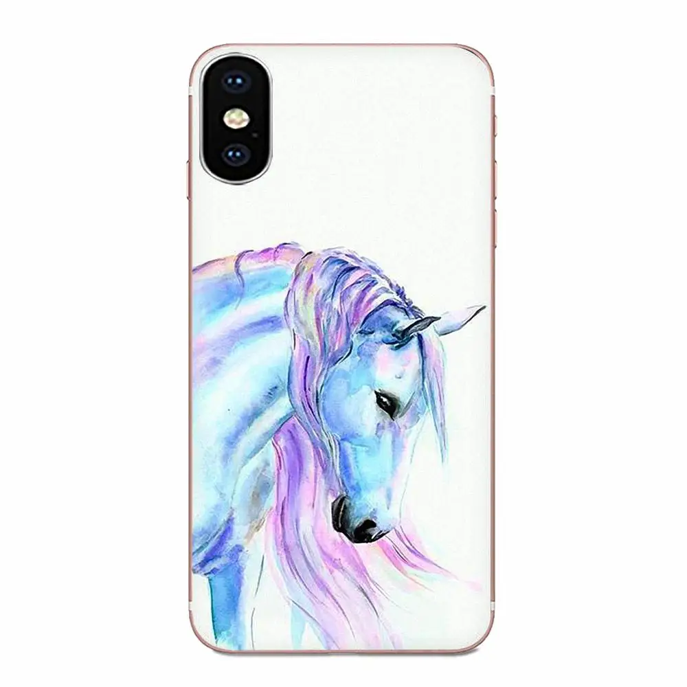 as picture Для huawei P7 P8 P9 P10 P20 P30 Lite Mini Plus Pro Y9 Prime P Smart Z защитный корпус телефона Акварельная лошадь - Цвет: as picture