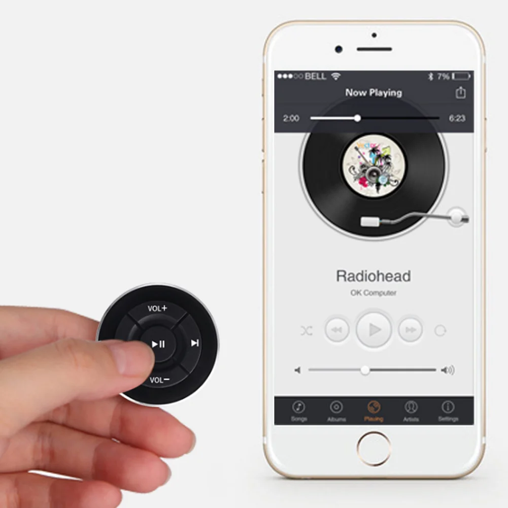Bluetooth автомобильная Кнопка громкости музыки пульт дистанционного управления