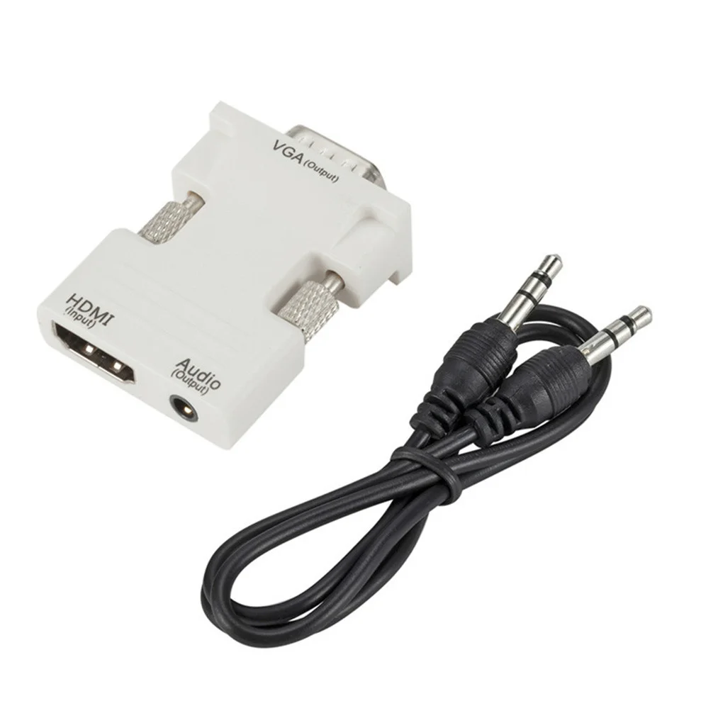 HDMI-совместимый конвертер мама-VGA папа с аудио адаптером поддержка 1080P выход