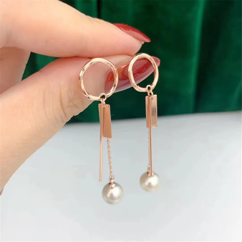 

Real Solid 925 Sterling Silver Pearl Stud Earrings Accessories Findings DIY Jewelry Ear Hook Blank Empty Support