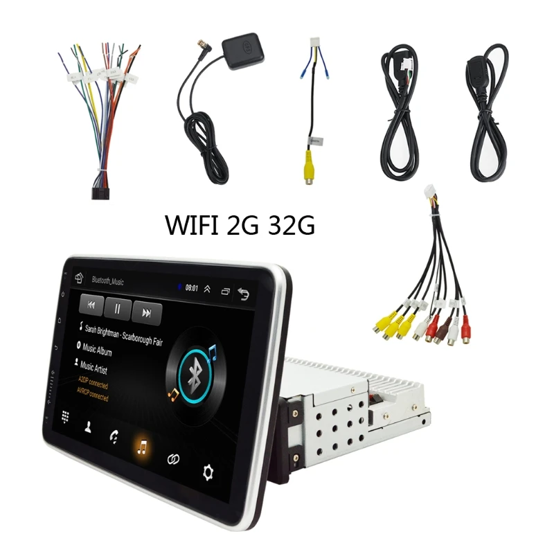 

Universal 1 Din Car Multimedia Player 10.1 inch Touch Screen Autoradio Stereo Video GPS WiFi Auto Radio Backup Camera MP5 Player