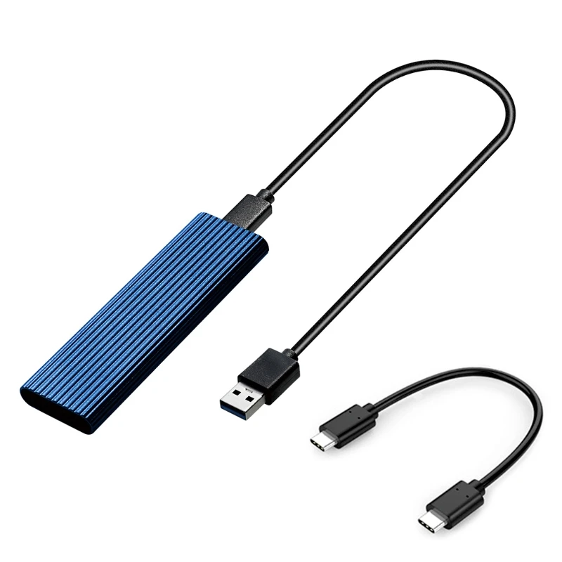 

Y1AA M.2 External Hard Disk Drive Adapter Dual Protocol Hard Disk Type-C USB 3.1 External Case 2TB 10Gbps High Speed Disk