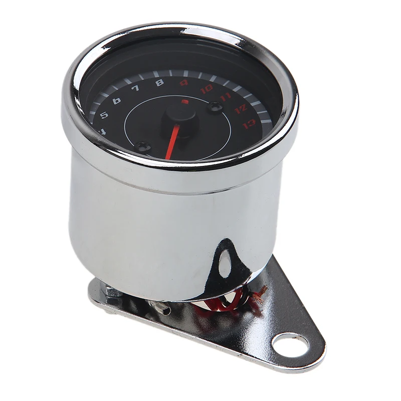 Хромированный Тахометр для мотокросса Аналоговый тахометр скутера и мотоцикла