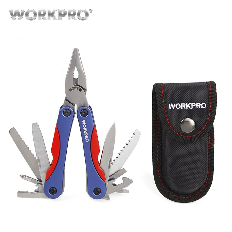 WORKPRO 15 в 1 многофункциональные инструменты для кемпинга многофункциональные плоскогубцы нож снаряжение для выживания - Цвет: 15 IN 1