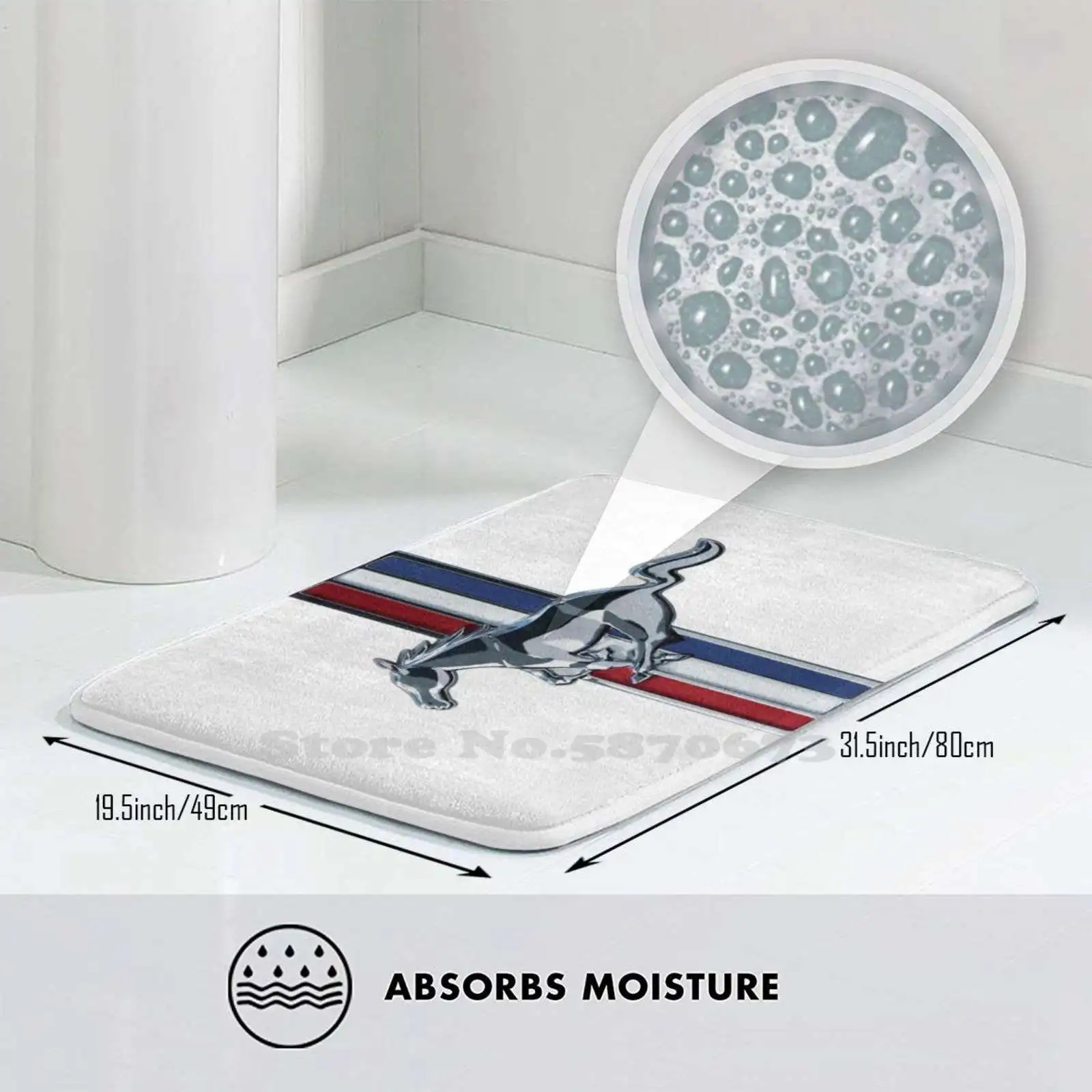 Бестселлер логотип 3D товары для дома коврик ног машины американский простой