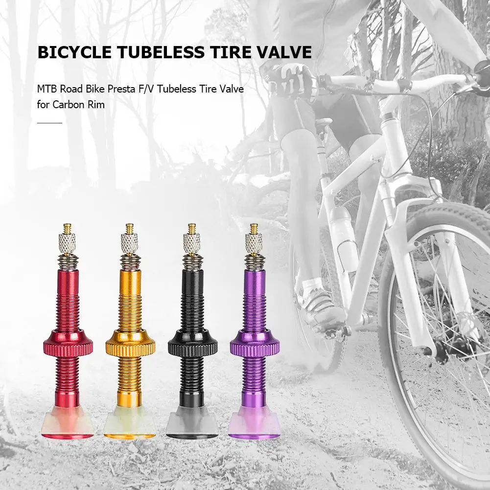 

2pcs MTB Road Bike Extender Valves Ultra-light Aluminum Tubeless Valve Core for Bicycle Tubeless Tire Parts