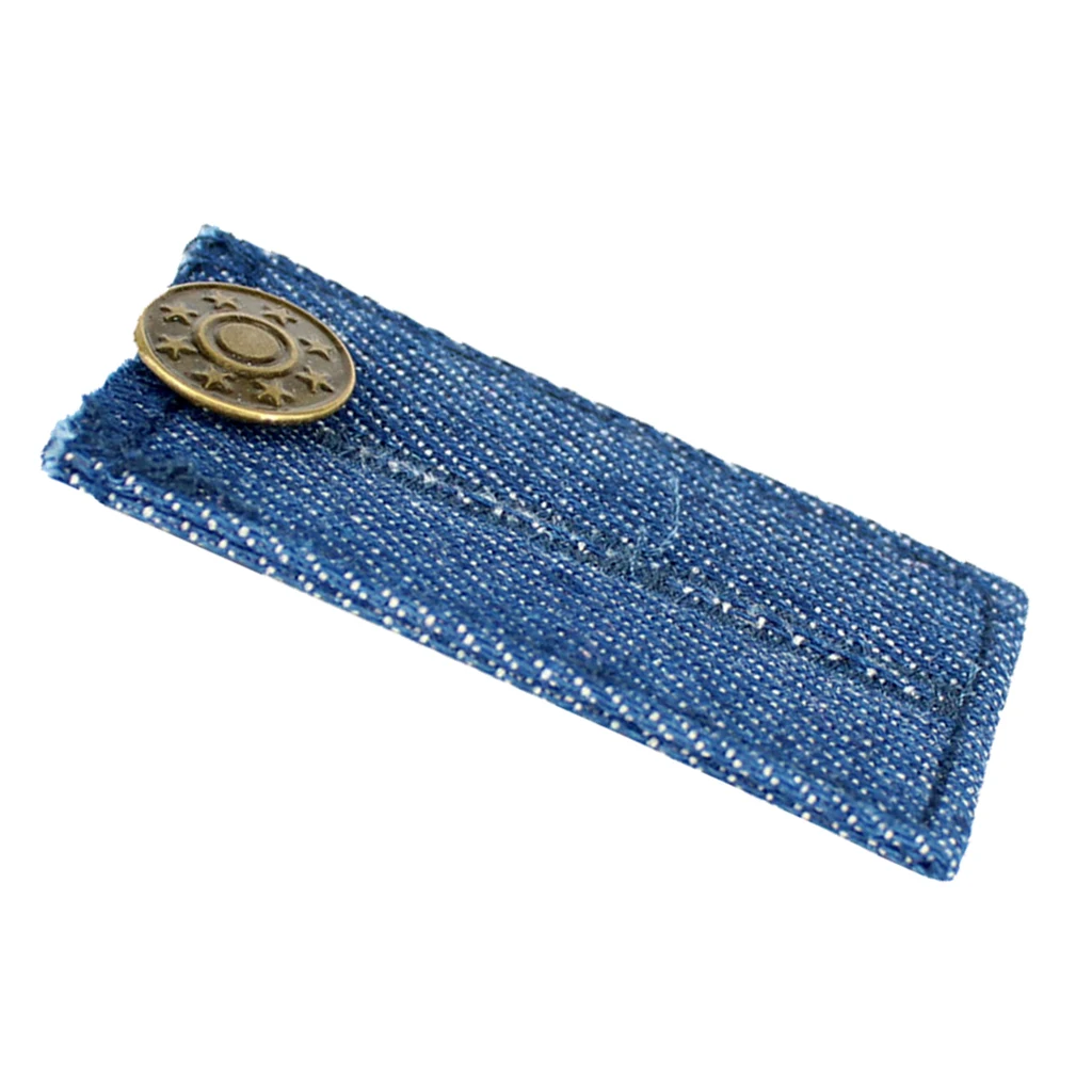

Elastic Waistband Expanders Pants Waist Extender Adjustable Pant Button Blue