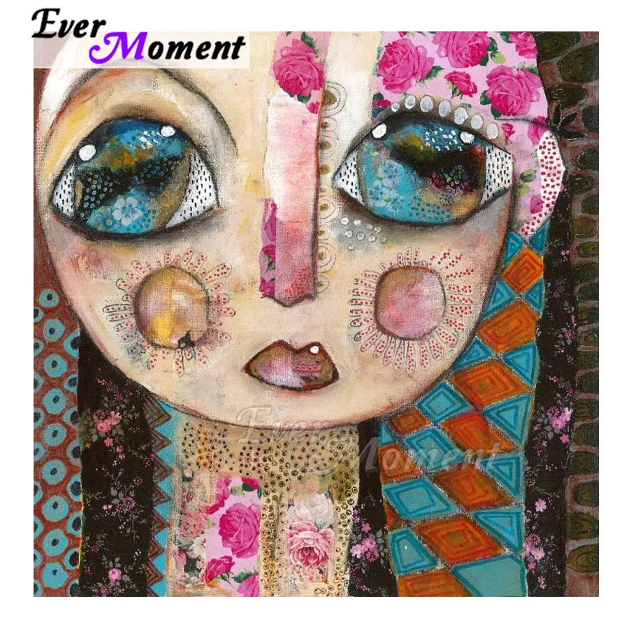 Когда-нибудь момент алмазов картина ручной работы большой голубыми глазами