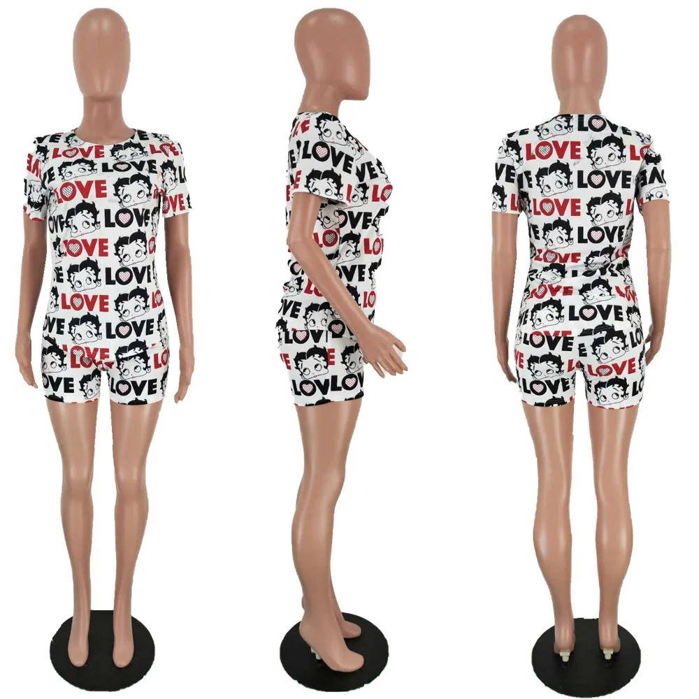 Одежда для отдыха комплект из двух предметов женская футболка байкерские шорты