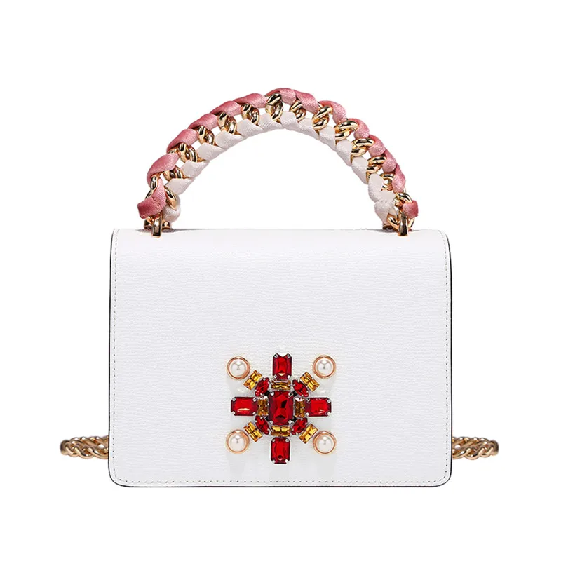 Сумка мессенджер с цепочкой в стиле феи розовая сумка для девочек 2019|Сумки