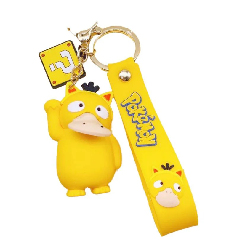 Hot Anime cartoon Pokemon key chain PVC cosplay Pikachu Snorlax Charizard cute novelty funny Pendant gifts children keyrings | Украшения и