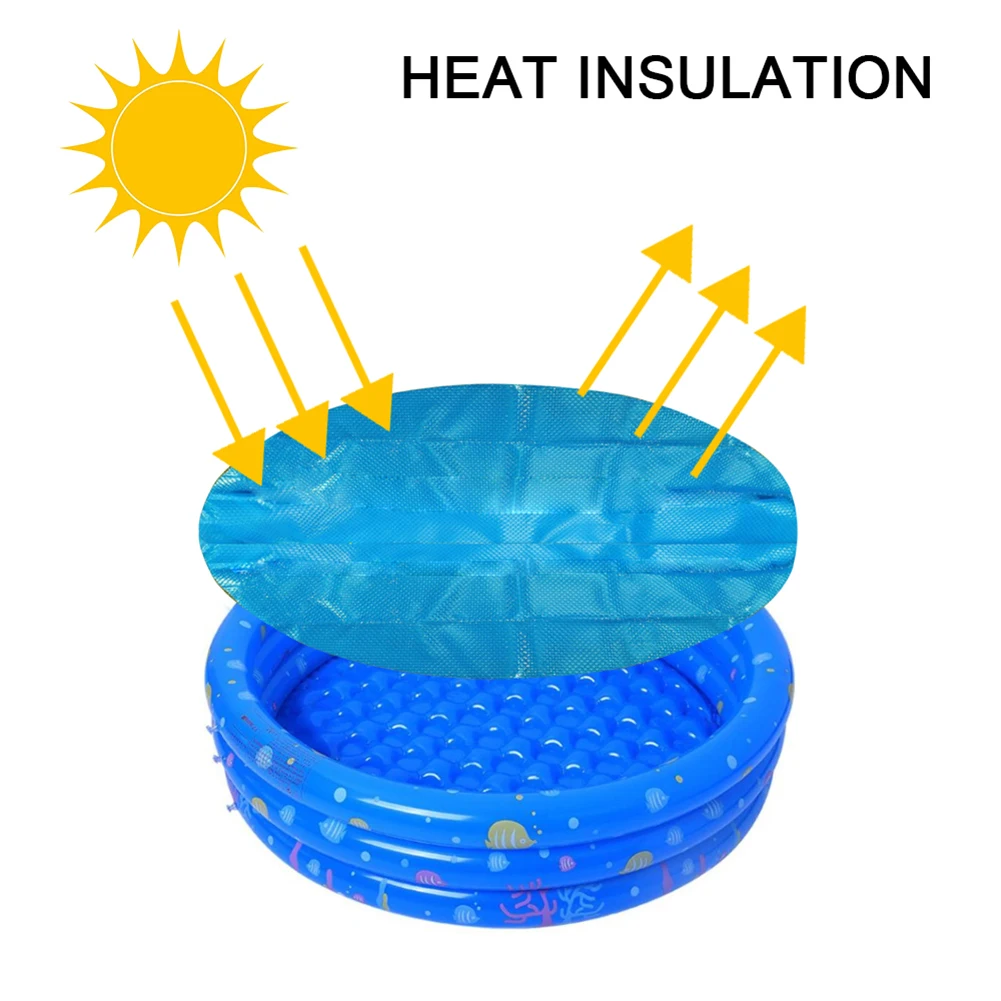 

Круглая крышка для бассейна 4/5/6 футов, полиэтиленовая Крышка для бассейна, защита от испарения воды, аксессуары для бассейна