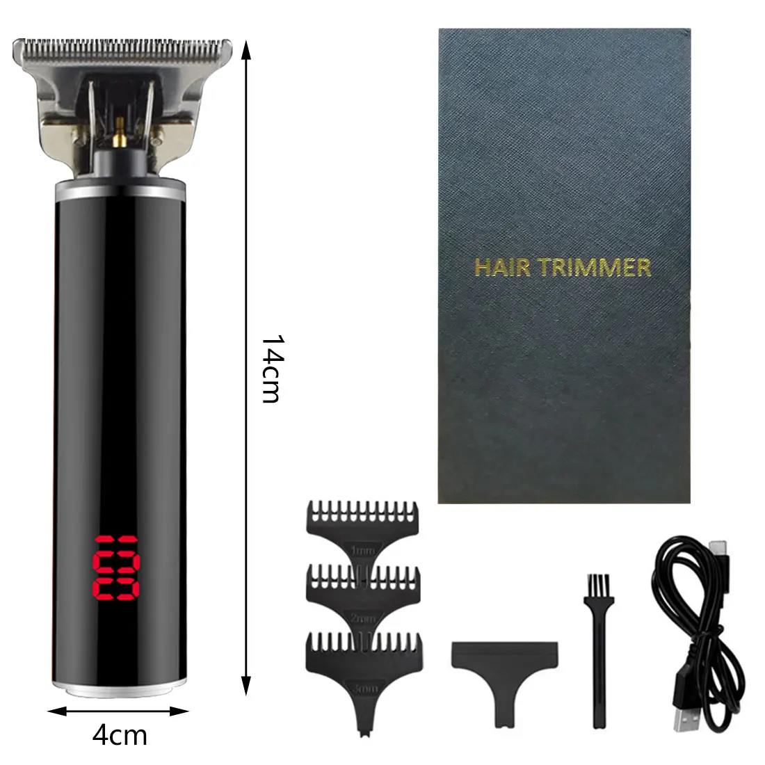 Электрическая машинка для стрижки волос с ЖК дисплеем Дисплей Парикмахерская
