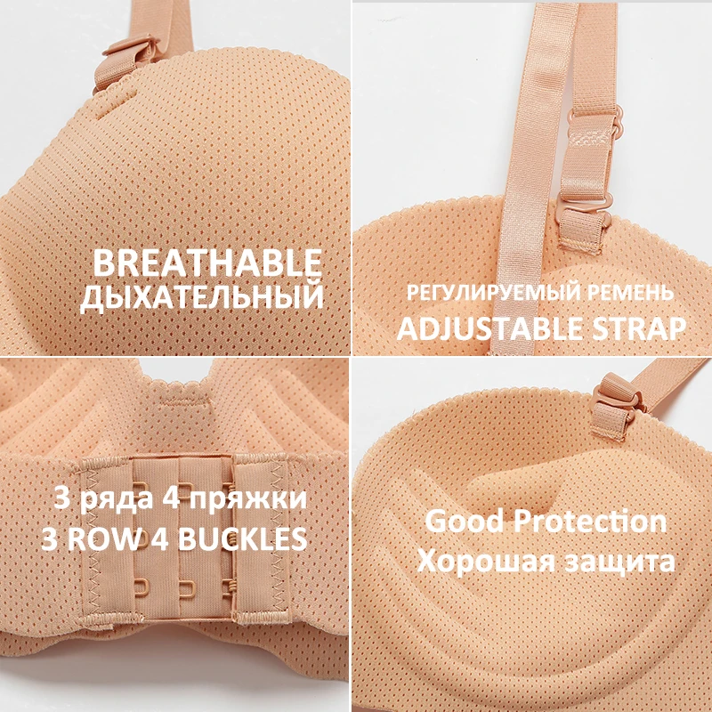 

FINETOO Seamless Women's Breathable Underwear 7 Colors Brassiere For Woman Sexy Lingerie Bralette Push Up Bra Female Lingerie