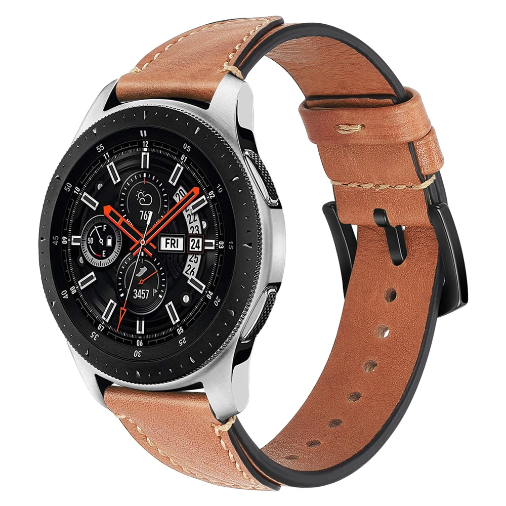 

Ремешок для часов Samsung Galaxy Watch 46 мм Gear S3 Frontier/Classic, кожаный браслет для спортивных часов Huawei Watch Gt, 22 мм