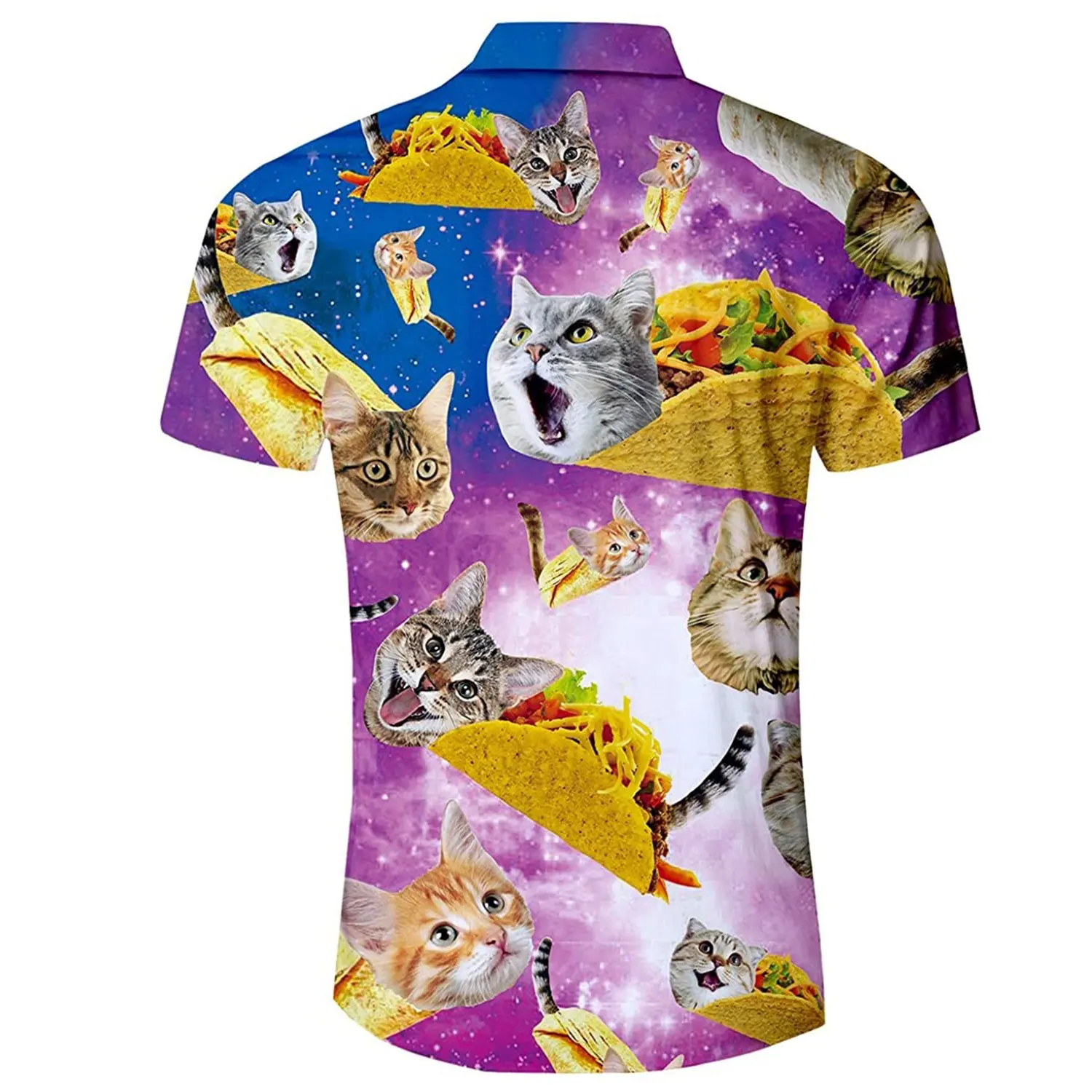 Летняя гавайская рубашка в стиле Харадзюку с коротким рукавом забавная