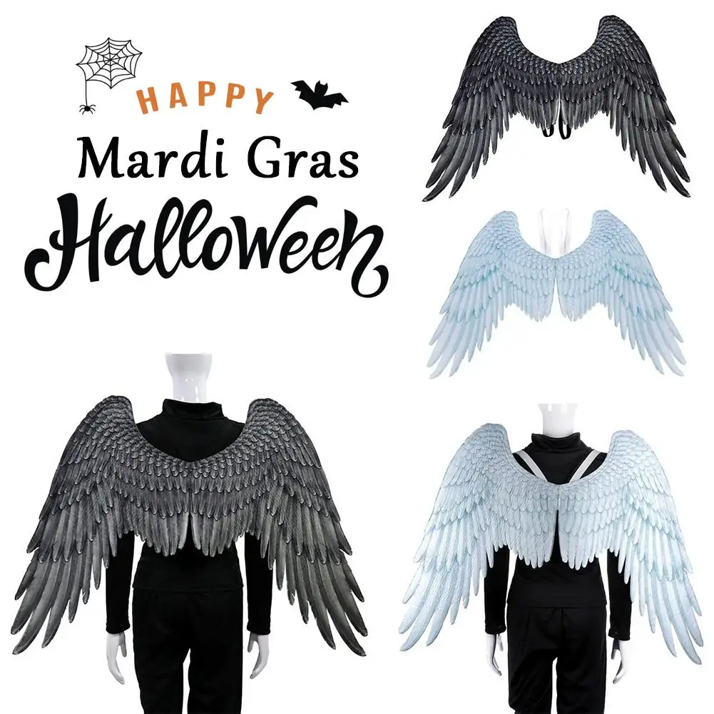 Хэллоуин 3D Крылья Ангела Марди Гра тема вечерние Косплей крылья для детей