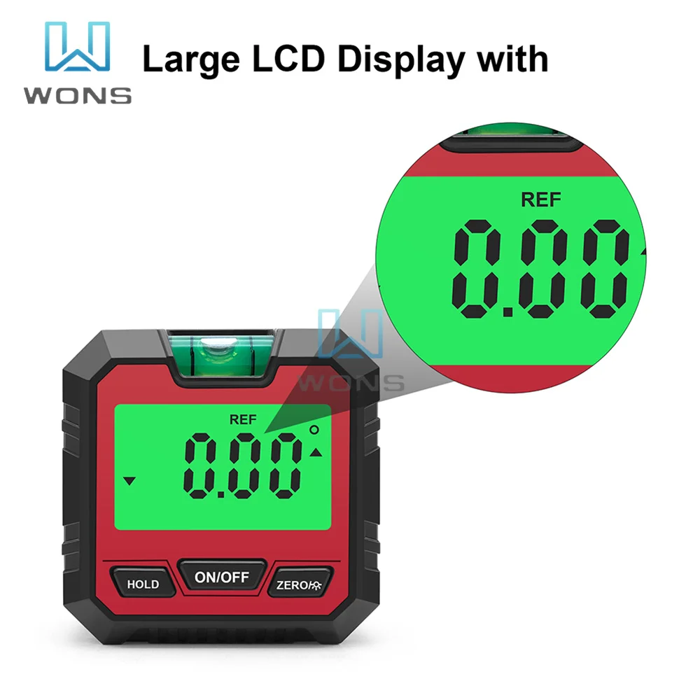 Angle Protractor Universal Magnet 90 Degree Ruler Digital Inclinometer Level Meter Goniometer Bevel Tester Measuring Tools | Инструменты