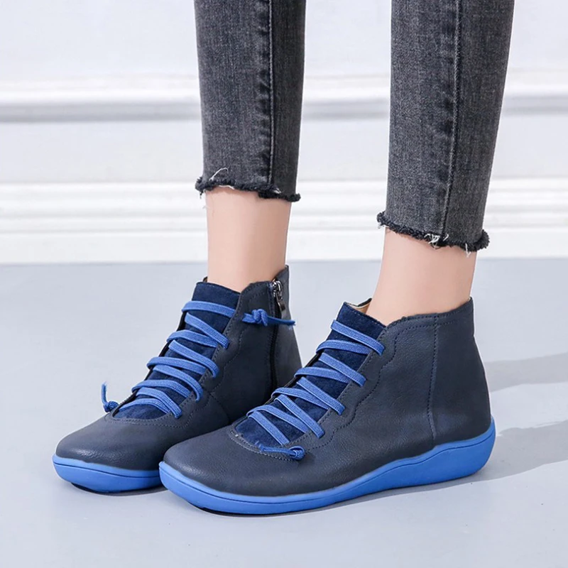 Сапоги в стиле ретро Осенние и зимние сапоги martin жира британском Высокое