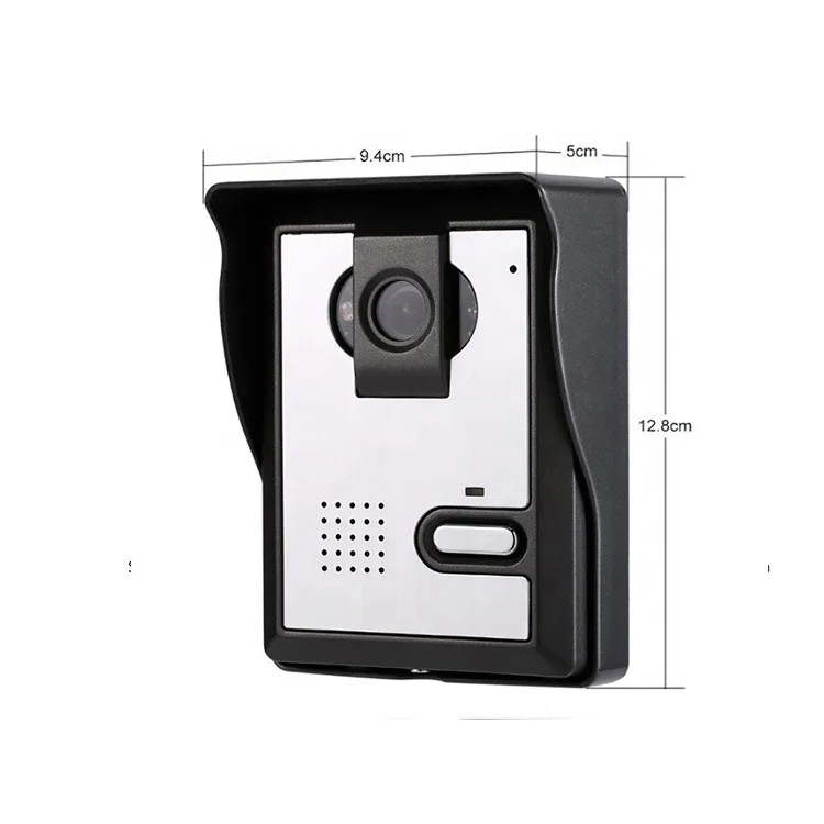 4 3 inch clear lcd monitor wired video doorbell kits night vision camera door bell intercom video door phone system free global shipping