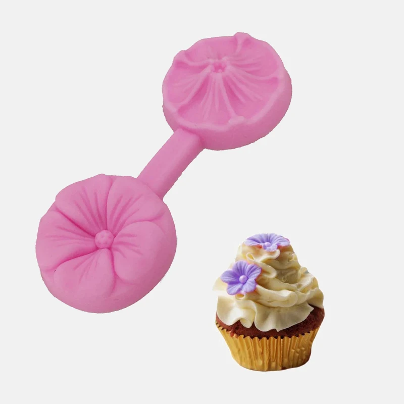 Рельефная силиконовая форма для цветов из мастики Sugarcraft Fimo глина мыло конфеты