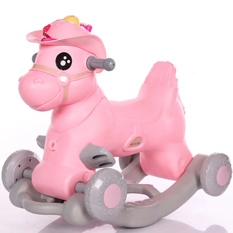 Детское кресло качалка Детская игрушечная коляска с лошадью музыкальное для