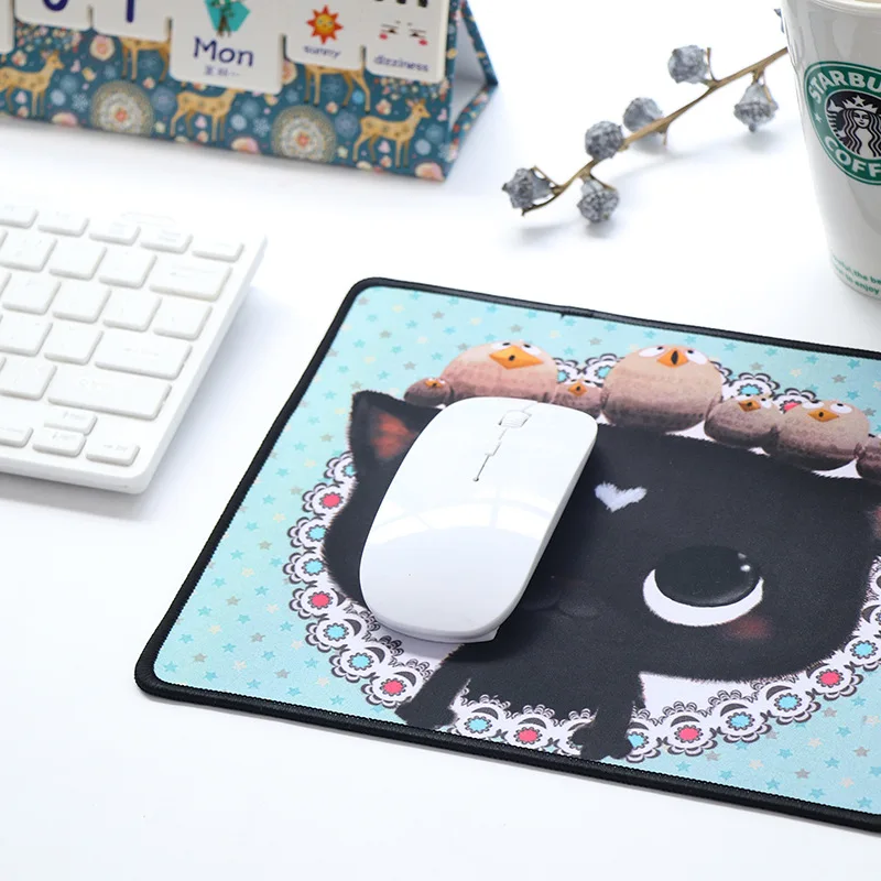 Коврик для мыши с принтом из мультфильма милый животный узор кошка собака КИТ
