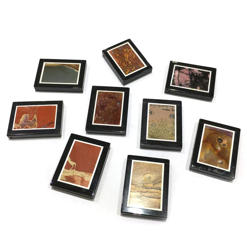 Натуральный камень с подвеской изображением квадратной формы изысканные