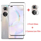 Закаленное стекло для Honor 50 Pro, стекло для Honor 50 Pro, защитная пленка для экрана, HD пленка для объектива камеры для Honor 50 Pro
