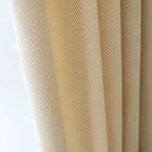 Простые и современные светло-желтые и бежевые шенильные полосатые шторы, шторы для спальни, гостиной, пола, эркера
