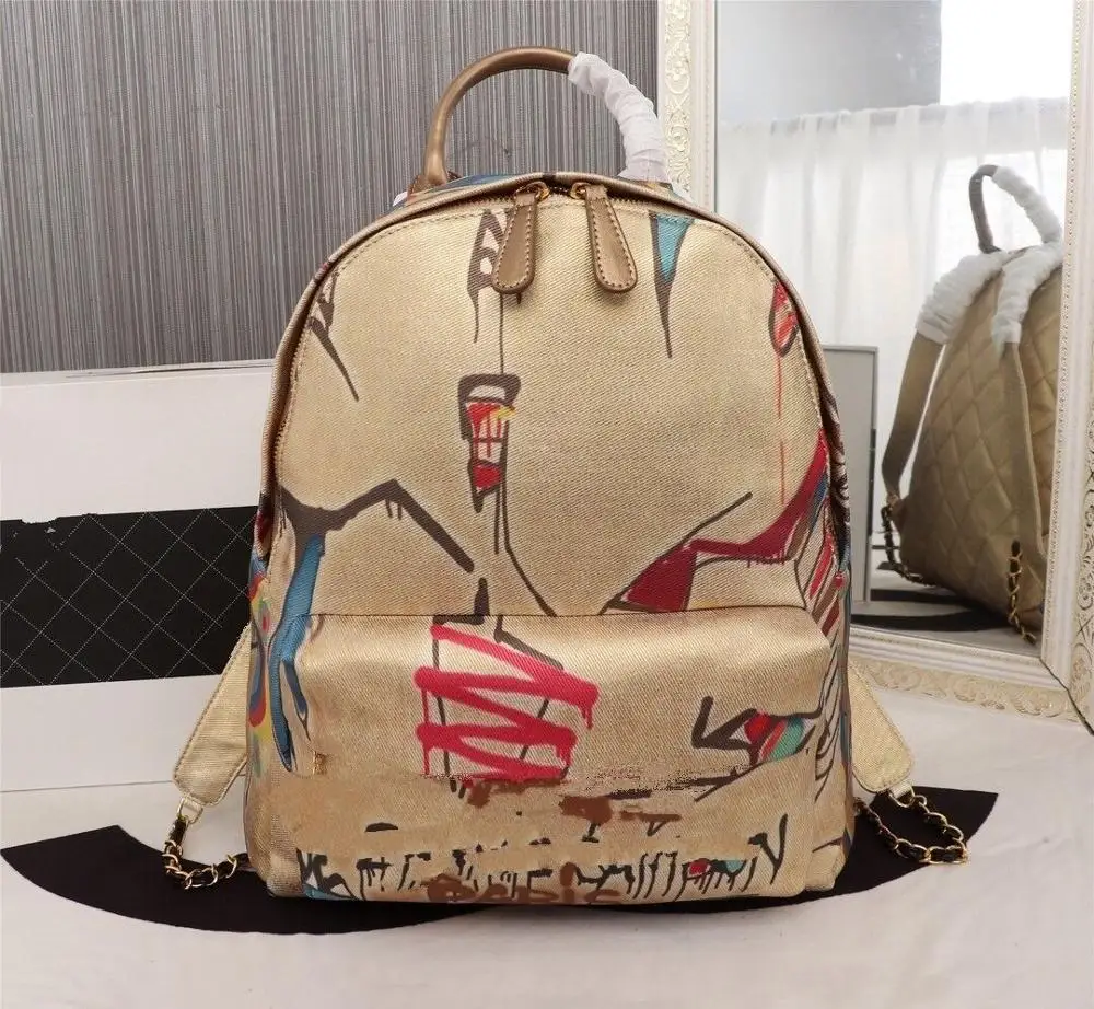 Новинка 2020 стильная женская сумка модный рюкзак с принтом дизайнерская Женская