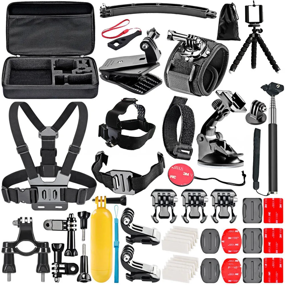 GoPro 50 в 1 комплект из предметов спортивной камеры Аксессуары для горная собака