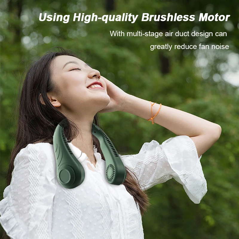 Портативный вентилятор с шейным ободом 4000 мАч | Бытовая техника